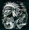 TS20828-2 Indianer-Wlfe-Shirt
