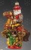 WK0248 Weihnachtskugel aus Glas SantaOnHorse ca_ 17cm hoch