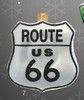 WK1719 Weihnachtskugel aus Glas US-Route 66 ca_ 8cm hoch